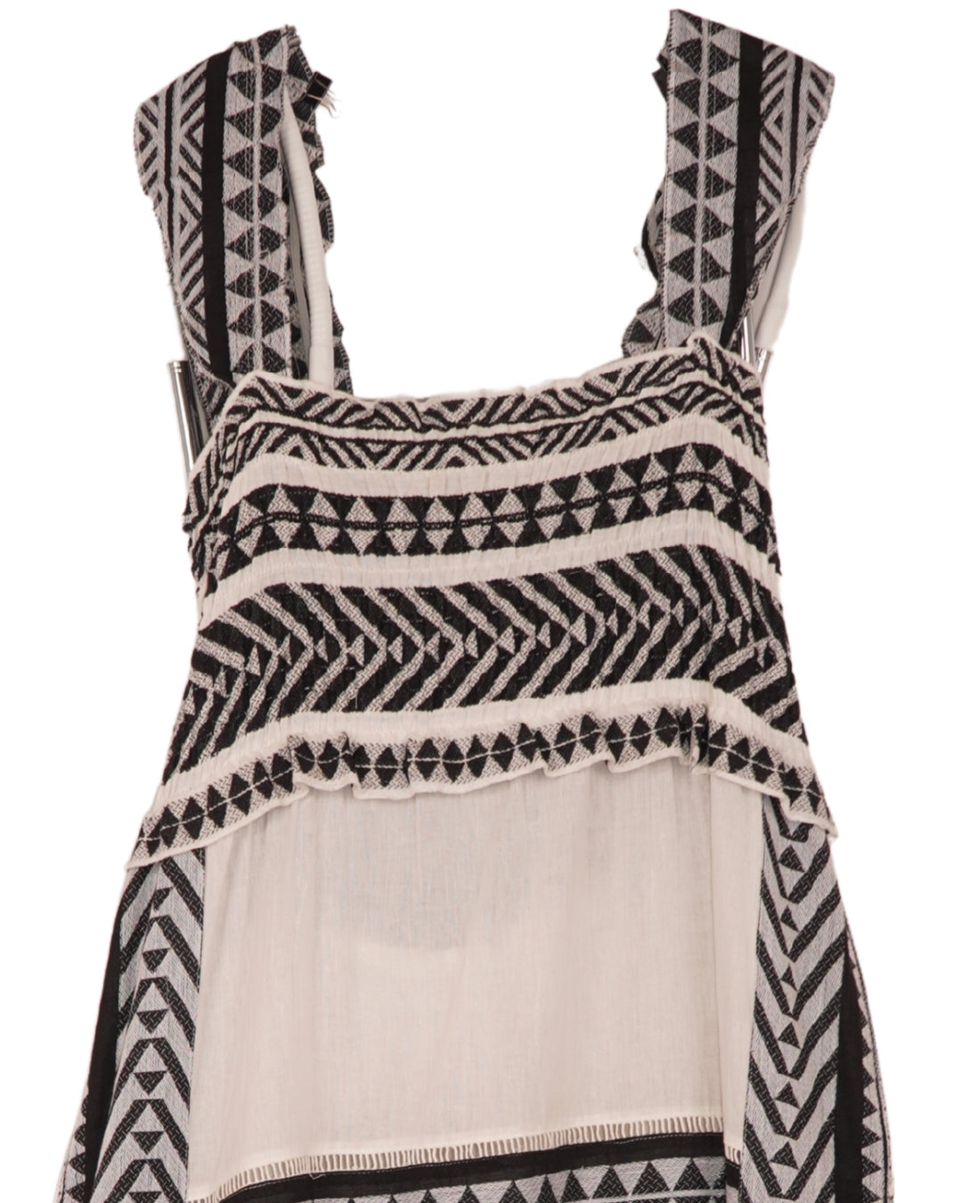 Jacquard & plain dress