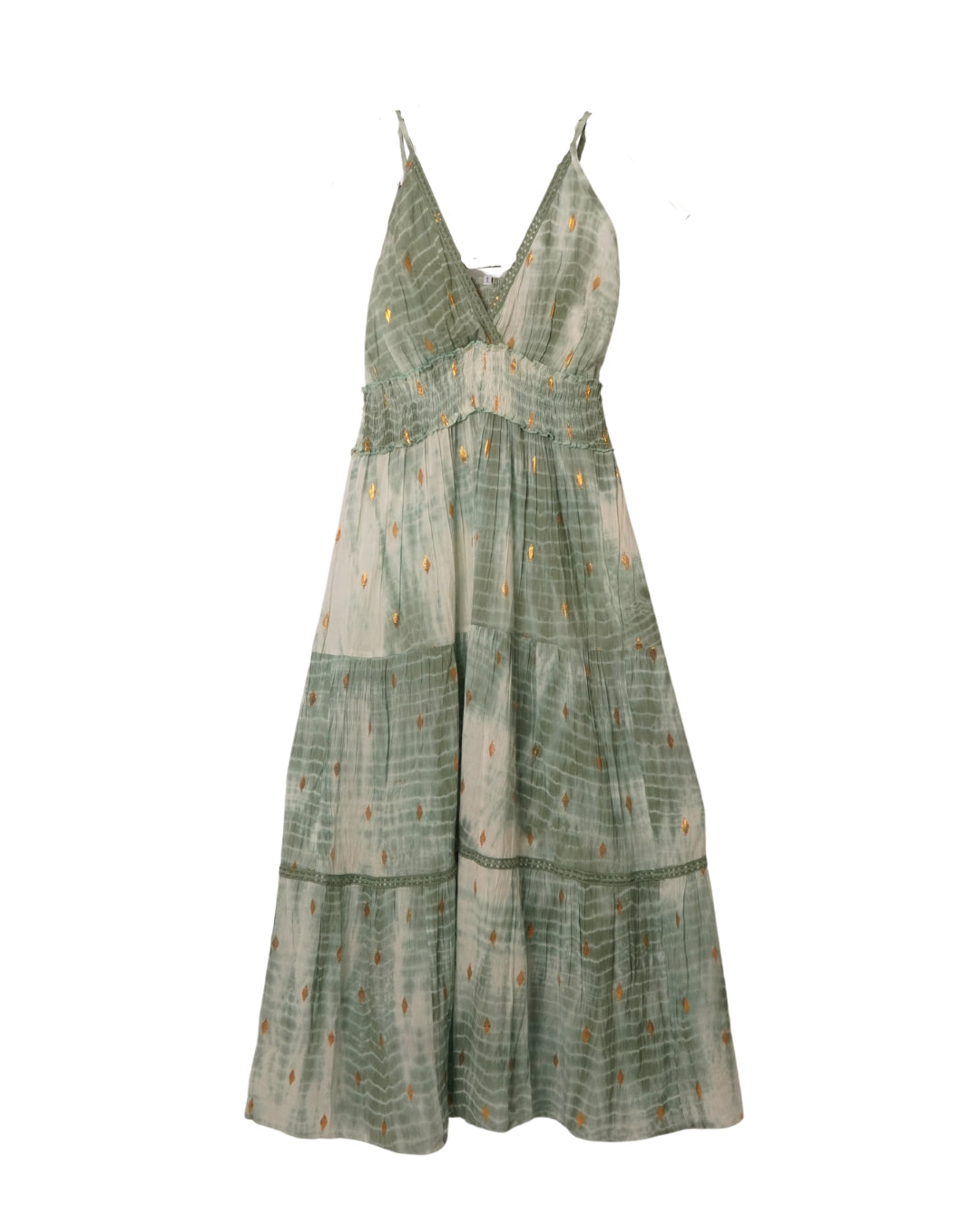 Tye dye & lurex dress