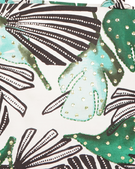 Abstract leaf Small Tote