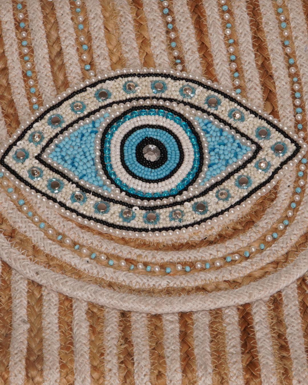 Evil Eye Beaded Mini Sling Bag