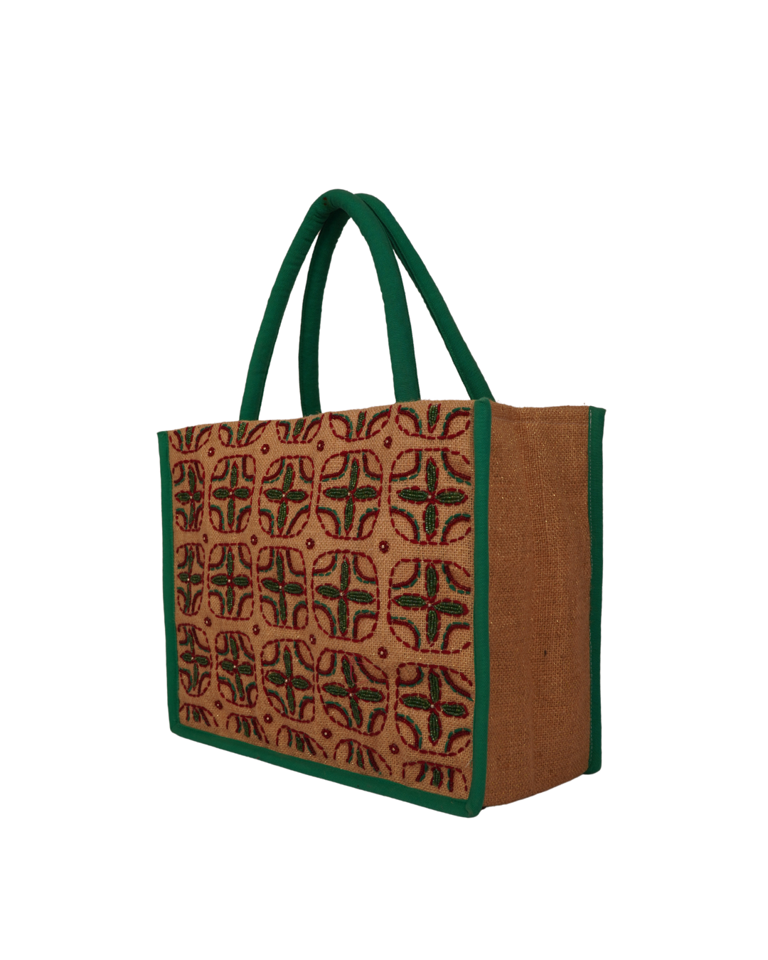 Vibrant jute Big tote Bag