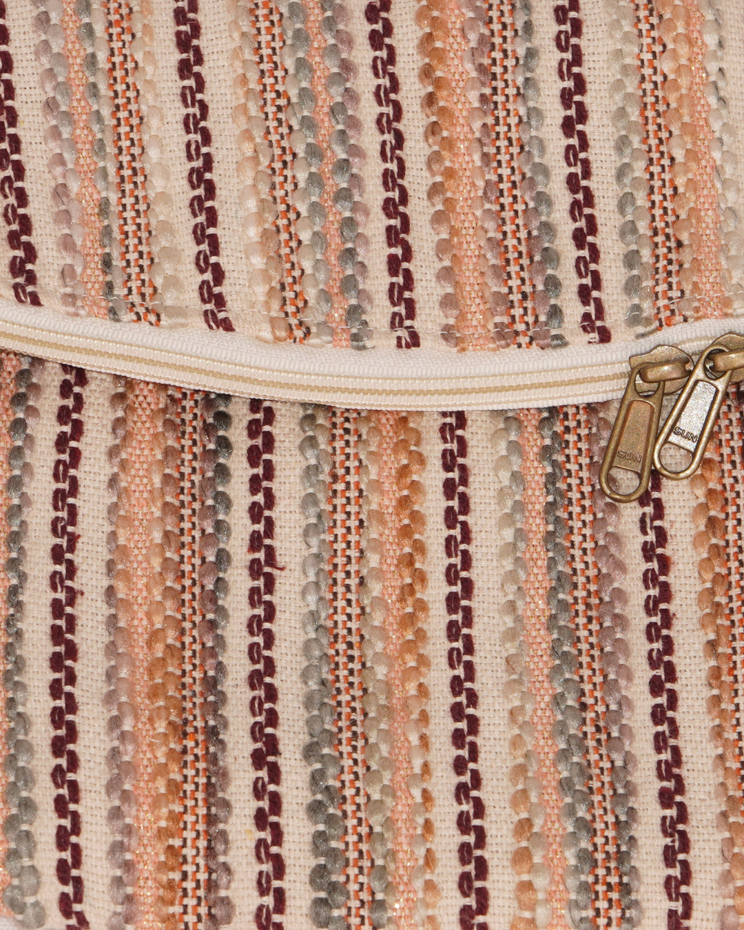 Multicolor Striped Boho Half-Moon Banana Bag