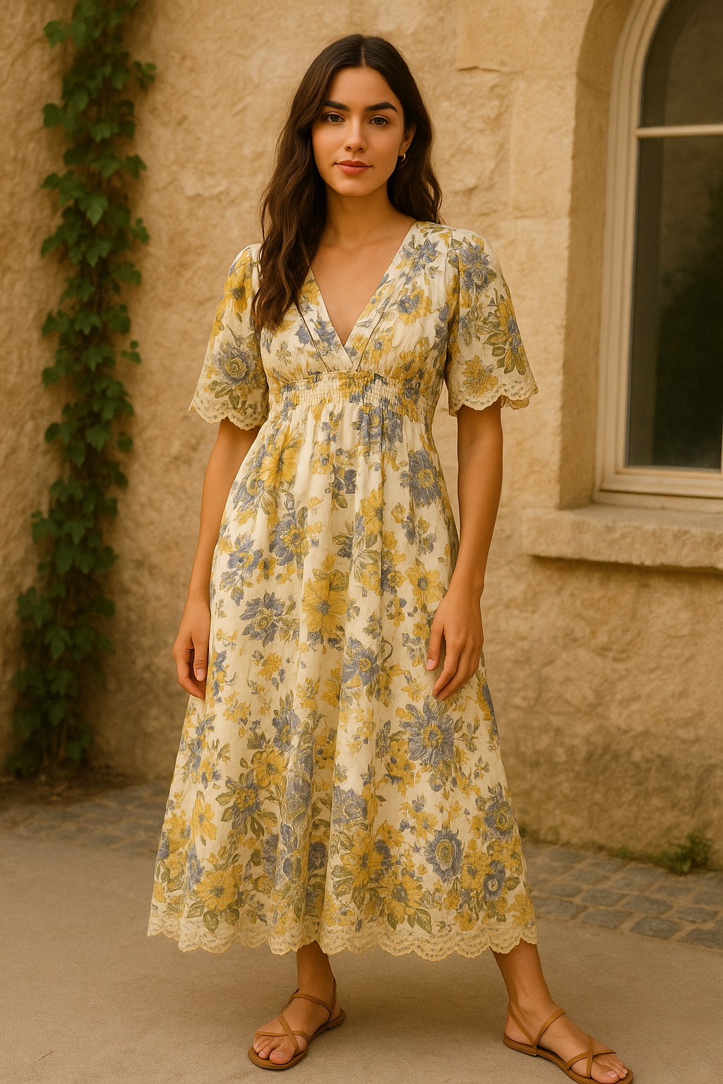 Ariana schiffli dress