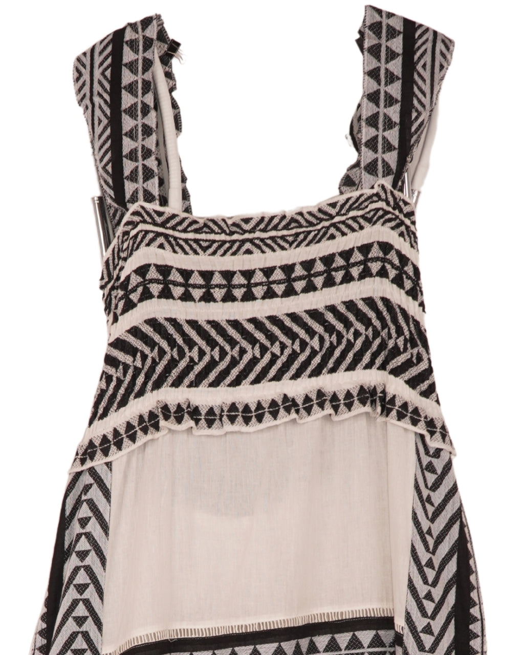Jacquard & plain dress