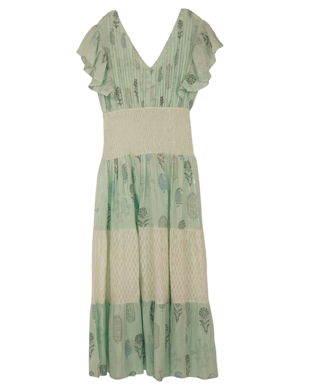 Block lurex dress