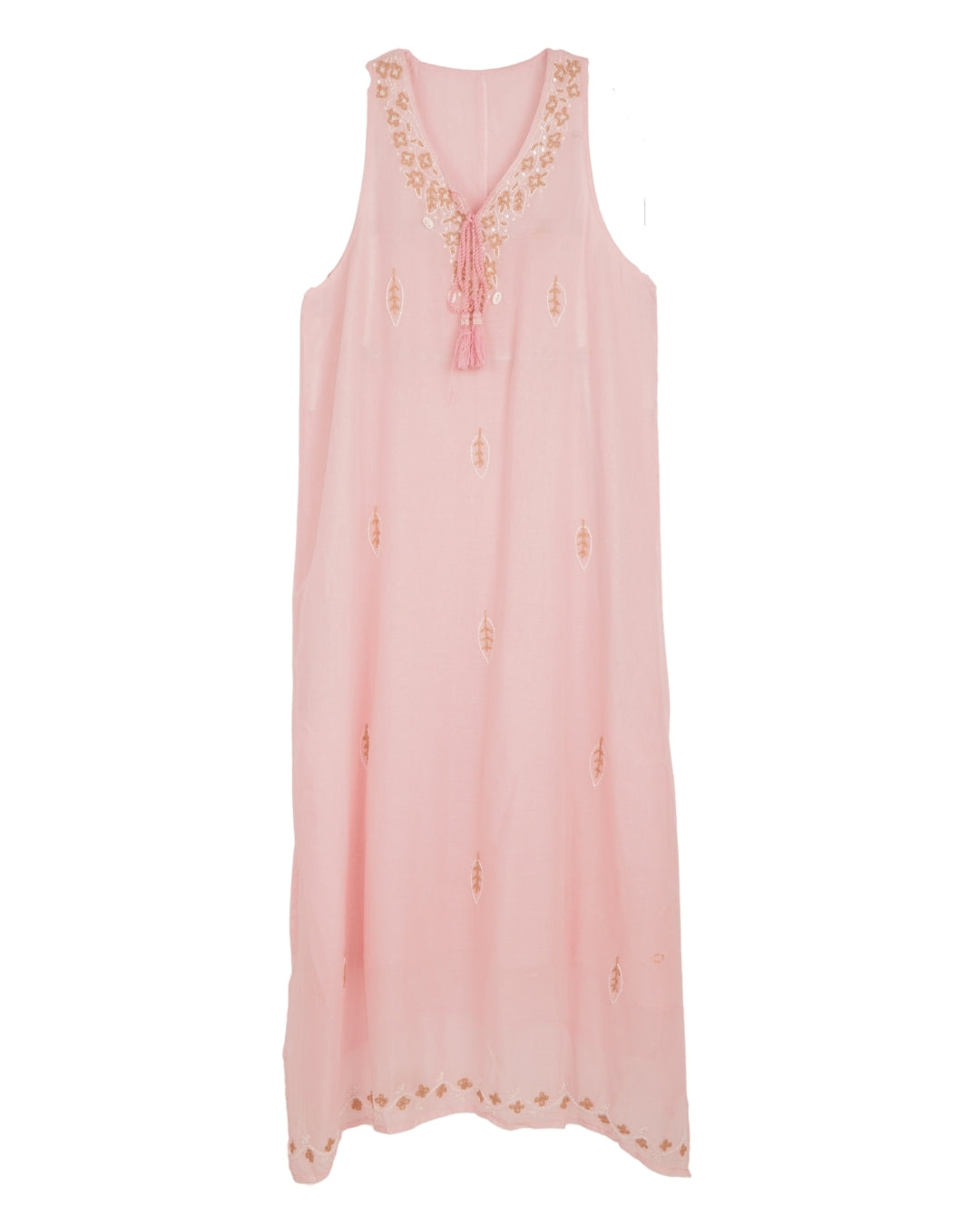 Maxi hand embroidery dress