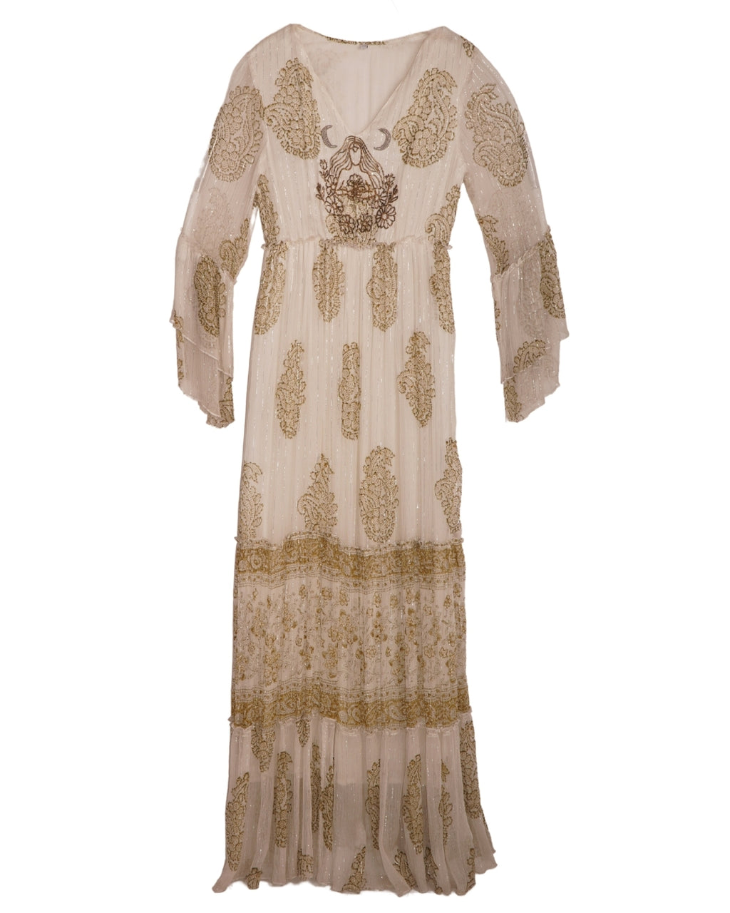 Medusa emb lurex dress