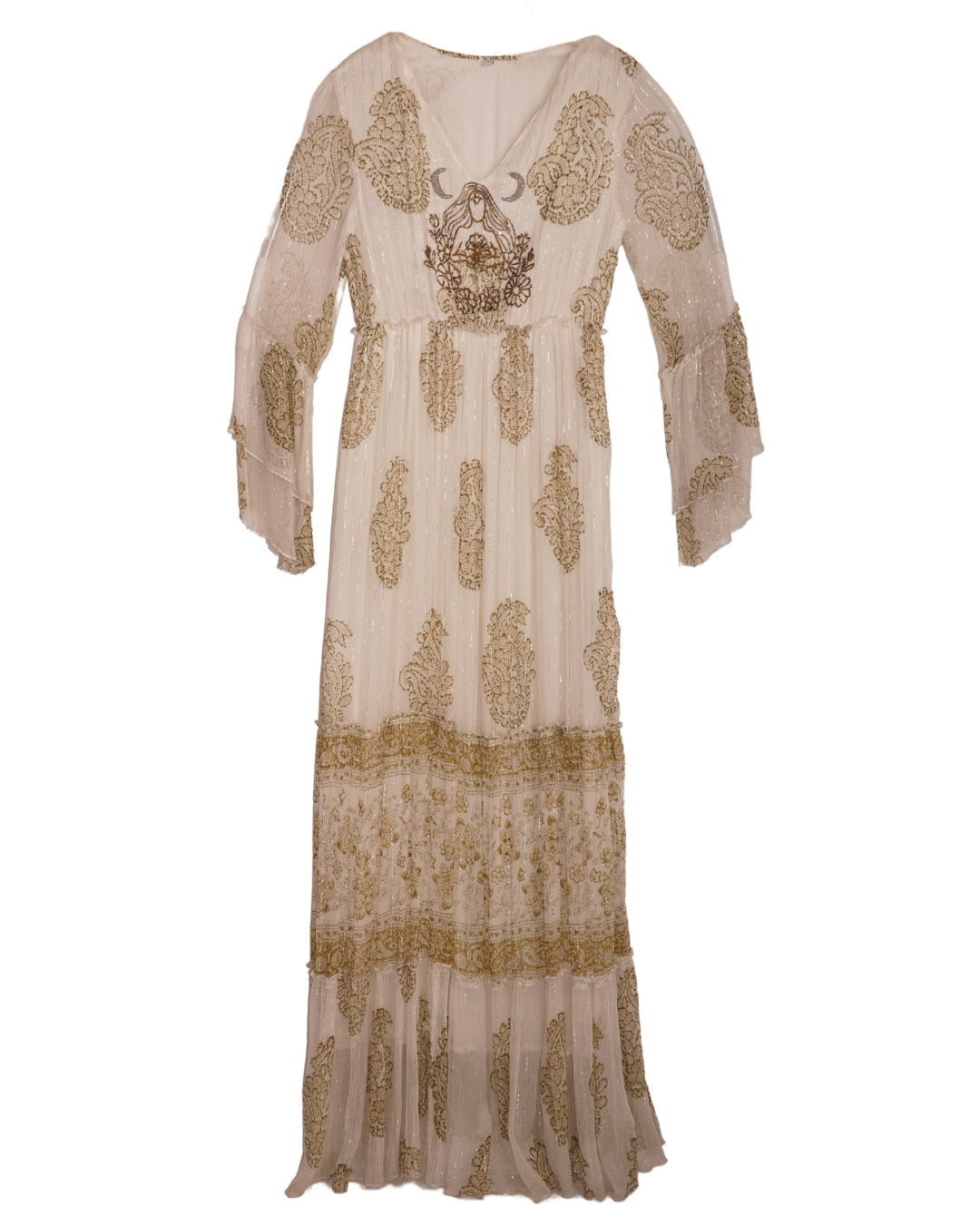 Medusa emb lurex dress