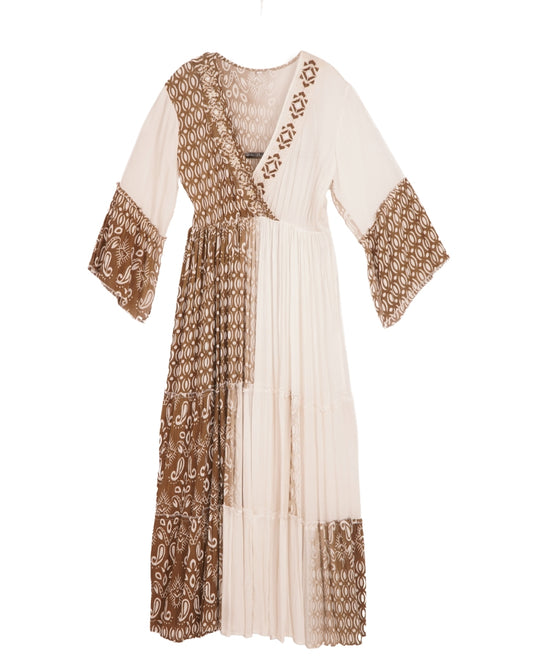 Rayon crepe ombre dress