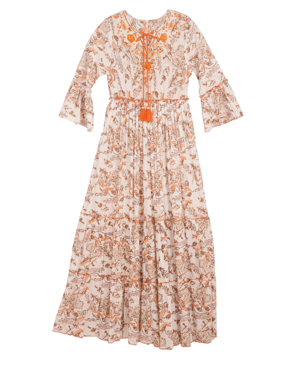 Peacock cotton dress