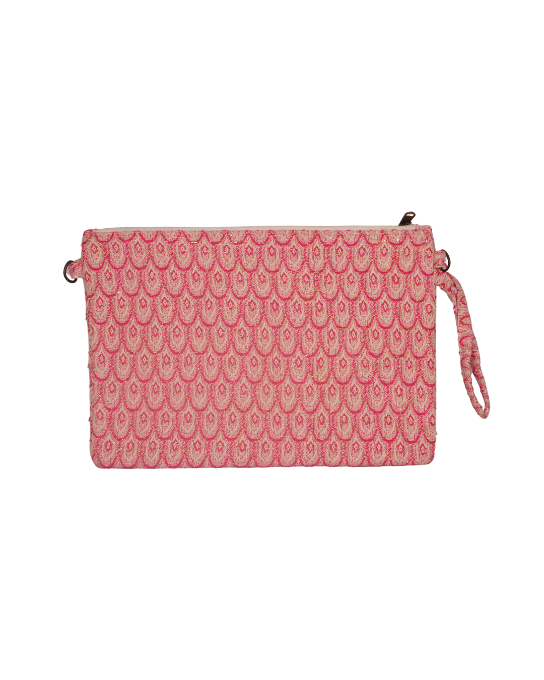 Pink Jaqcard Sling Pouch