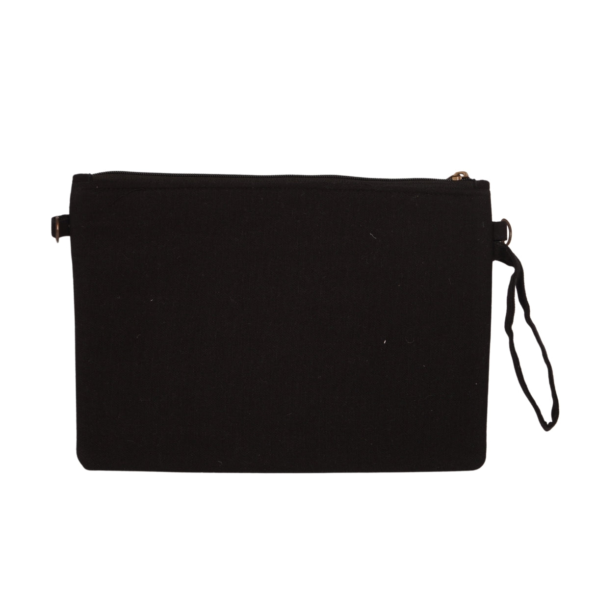 Sunburst Floral Beaded Clutch – Black with Pastel Accents