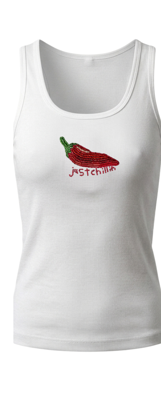 Just Chillin’ Ribbed Tank Top