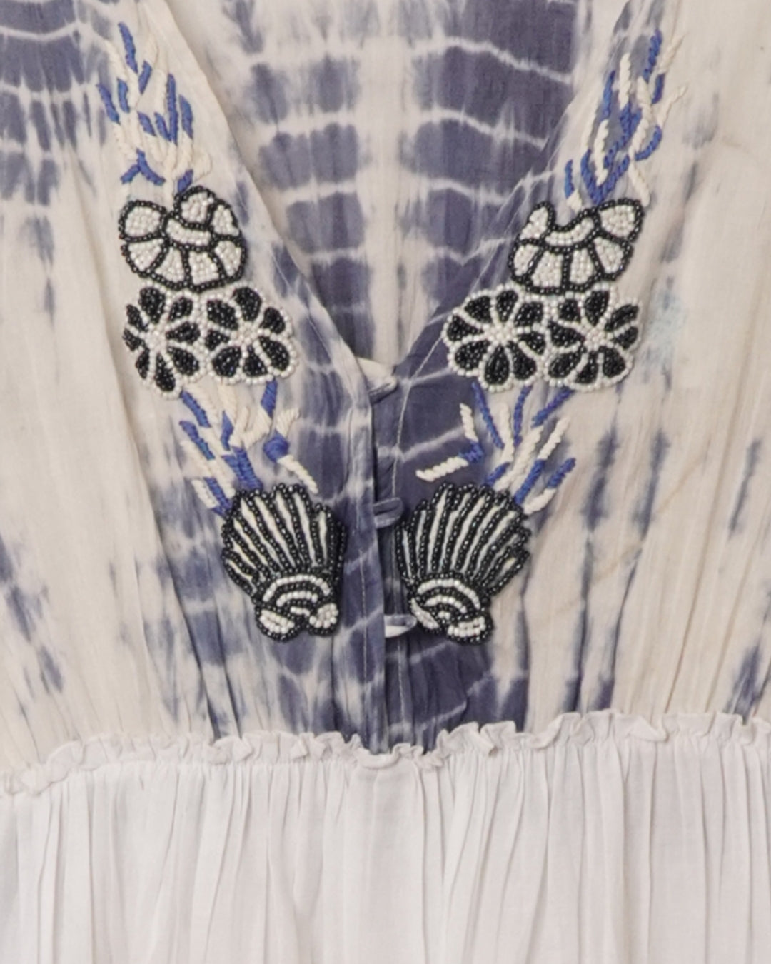 Bleu schiffli dress