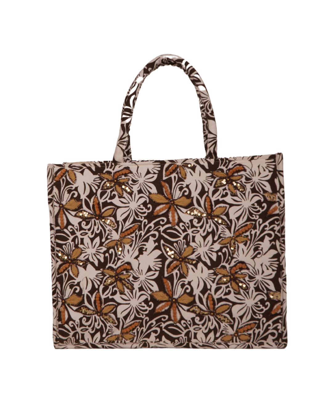 Flower Canvas Big tote Bag