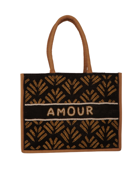 Amour Canvas big tote bag