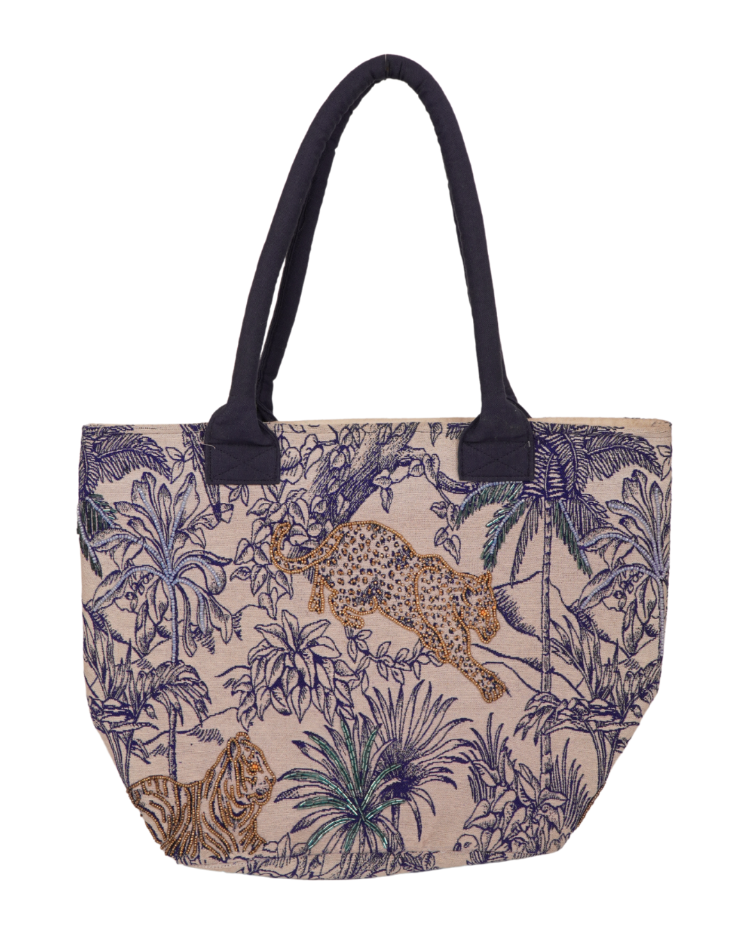 Blue Jungle Slid tote bag