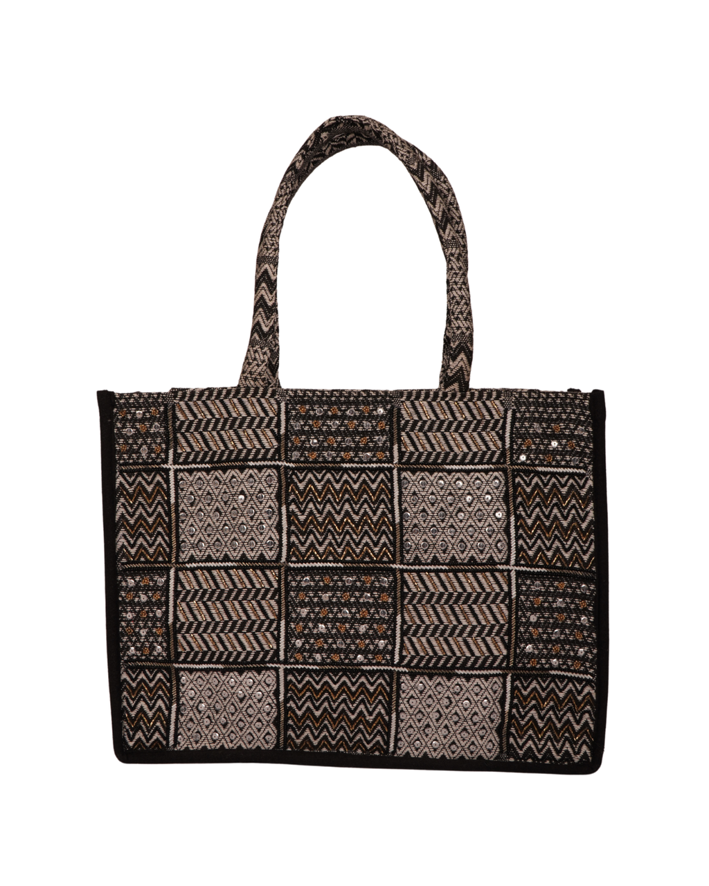 Checkered Indian Big Tote Bag