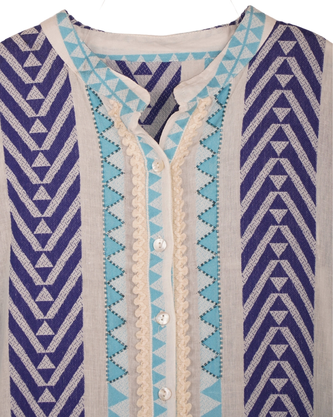 Jacquard shirt dress